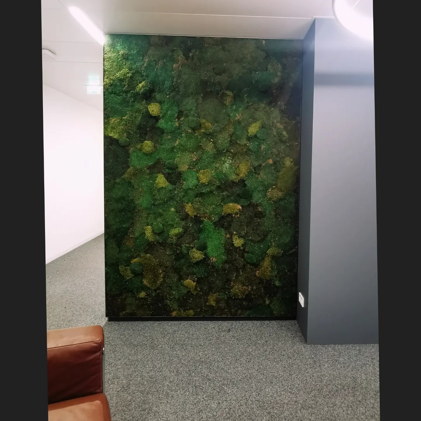 „MOOSWERK · Maßgefertigte Mooswand aus Flach- & Ballenmoos