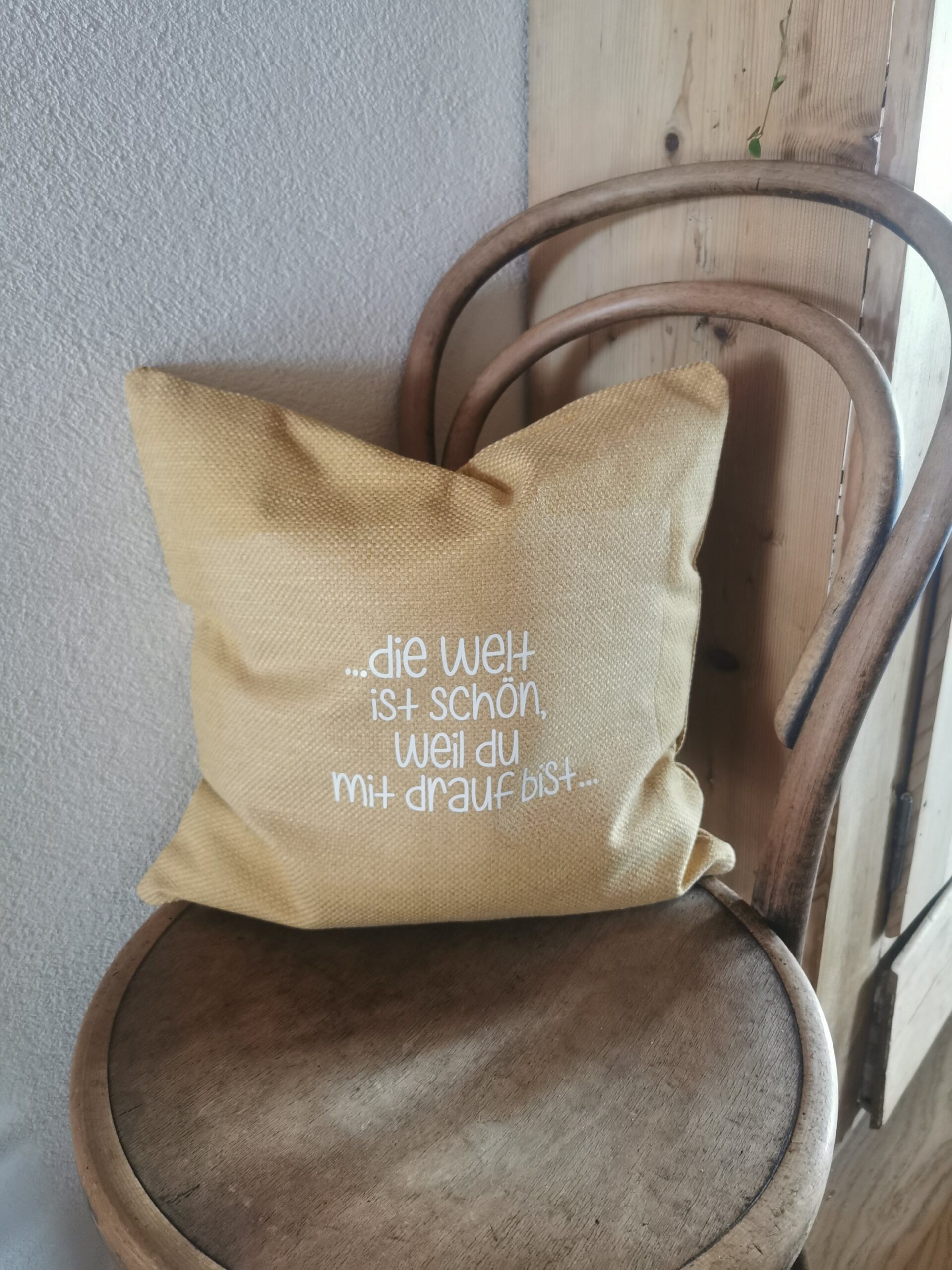 Zierkissen „senfgelb“