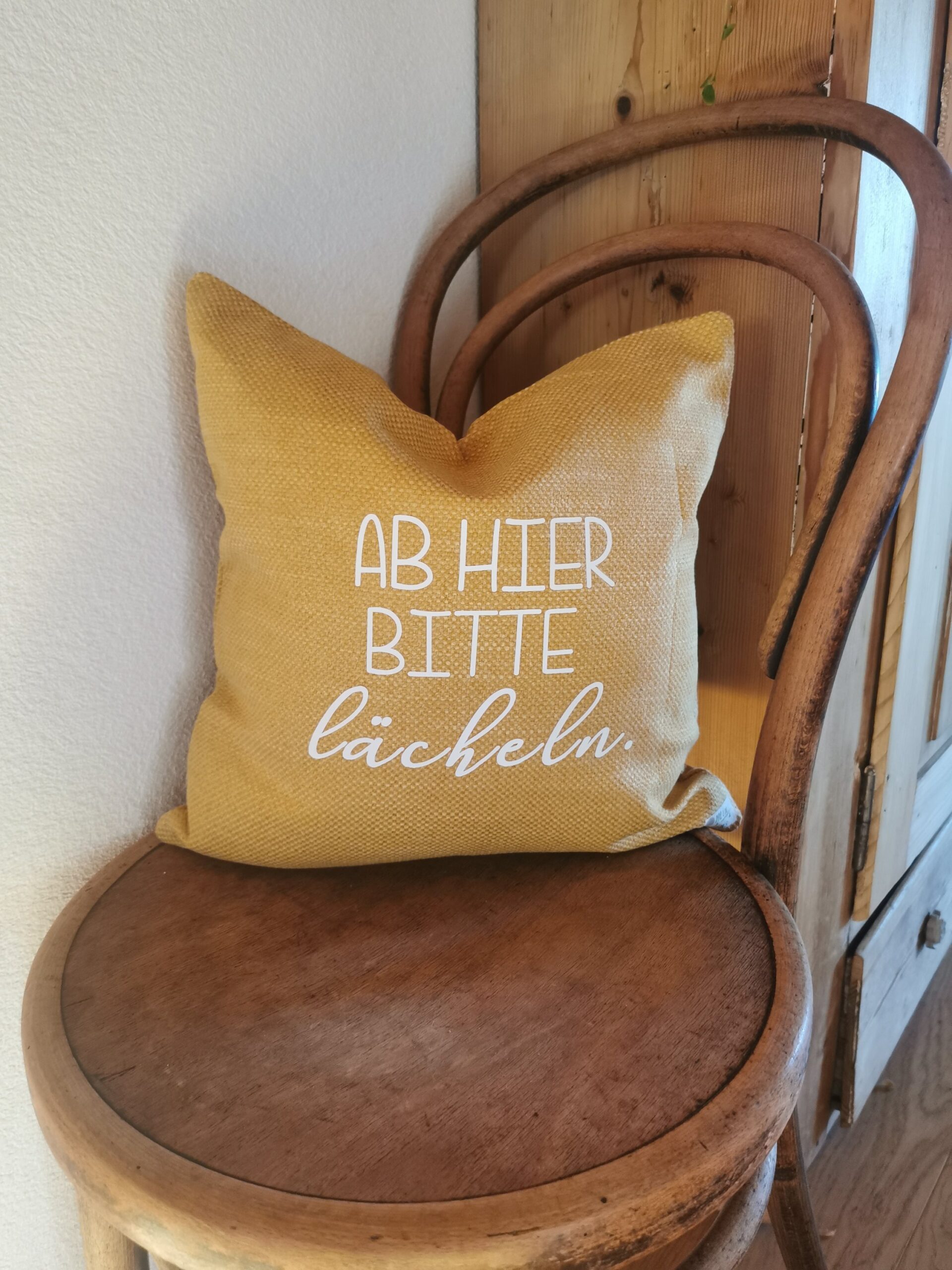 Zierkissen „senfgelb“