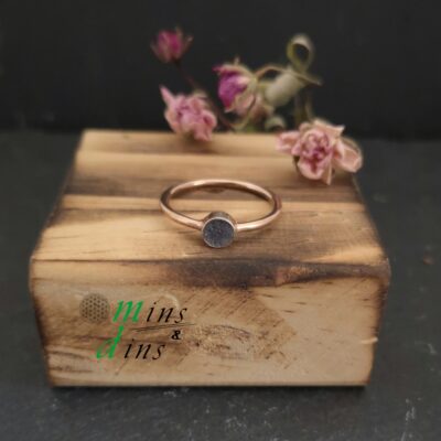 beton ring rosevergoldet 925 3mm 925 silberring beton rosegold mini handgefertigter beton ring rosegold filigraner beton schmuck ring