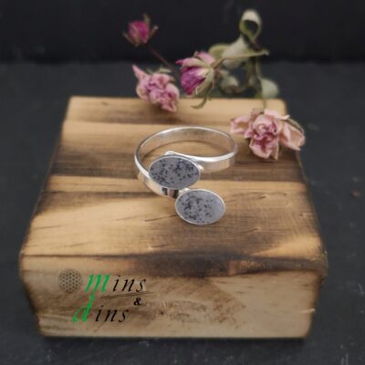 beton ring silberstaub 925 oval verstellbarer silberring beton handgefertigter beton ring silber oval beton schmuck ring