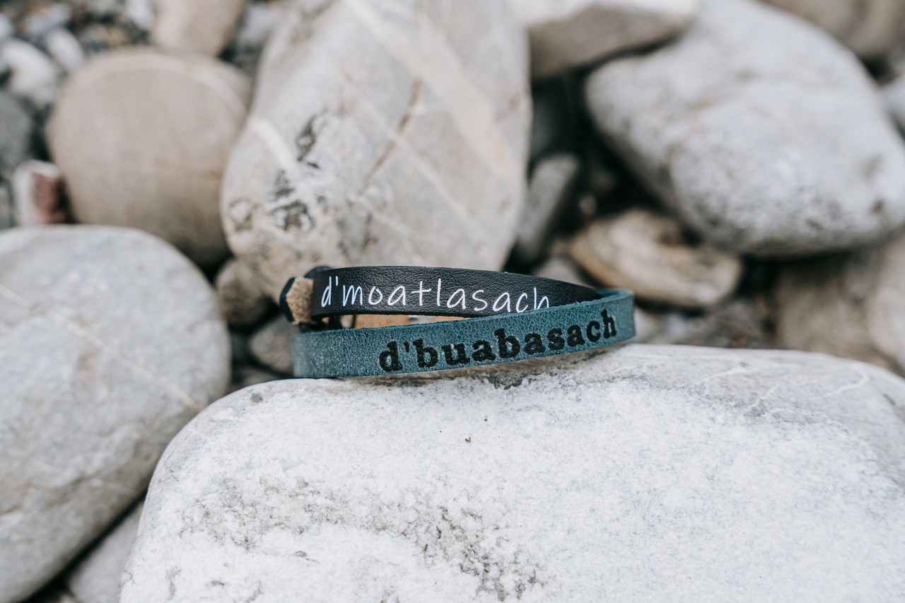 Lederarmband „d’moatlasach“ & „d’buabasach“