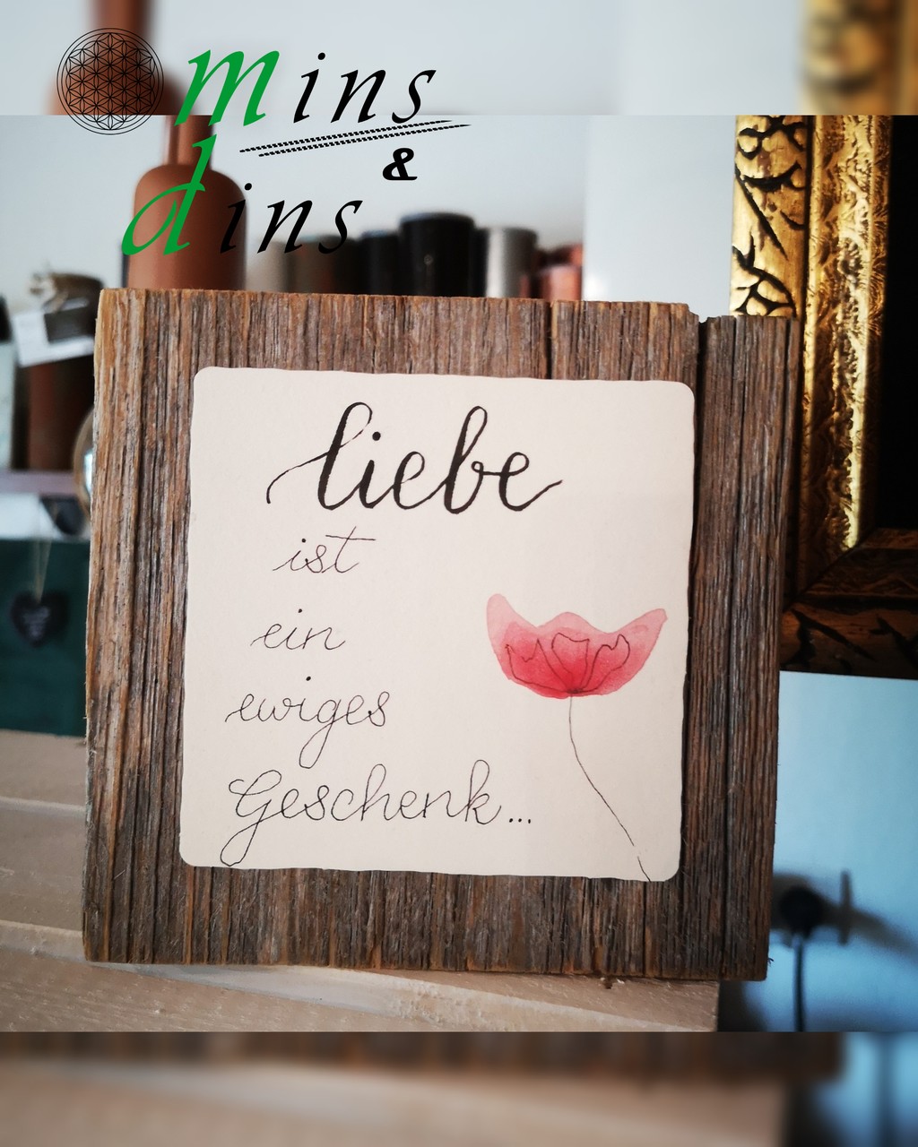 Holztäfele „liebe“