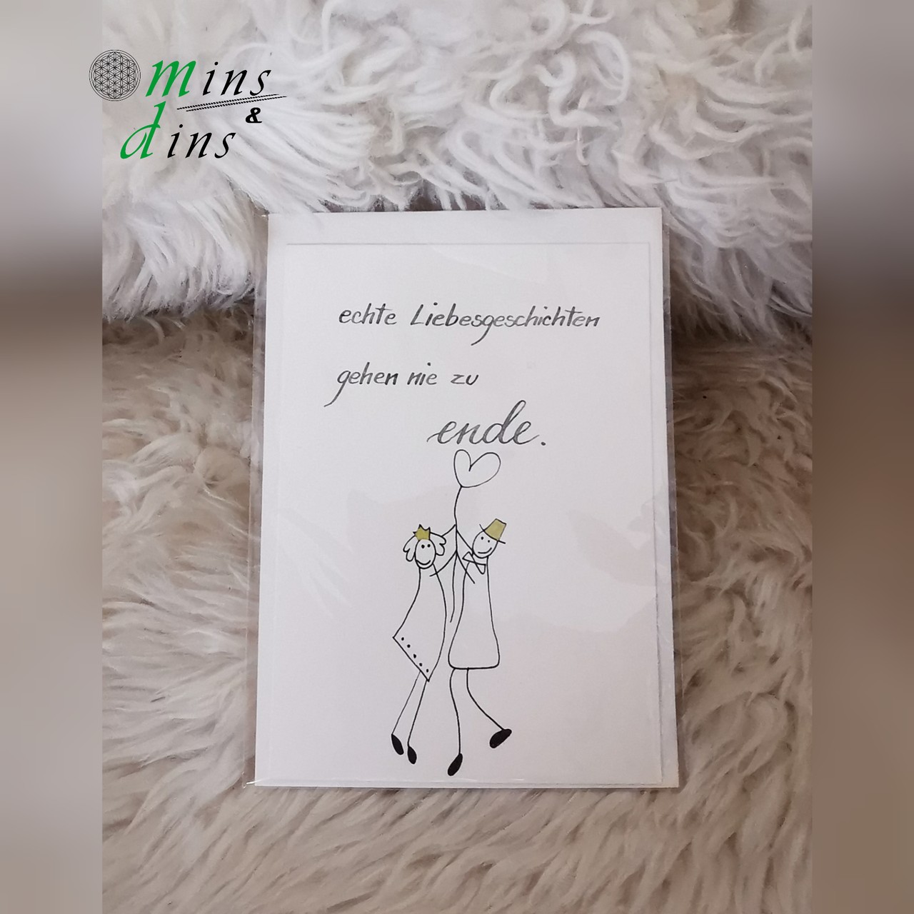 handgeschriebene Karte