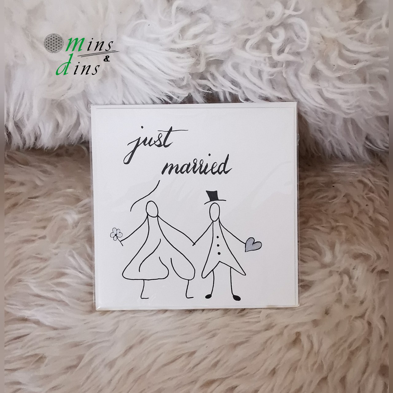 handgeschriebene Karte