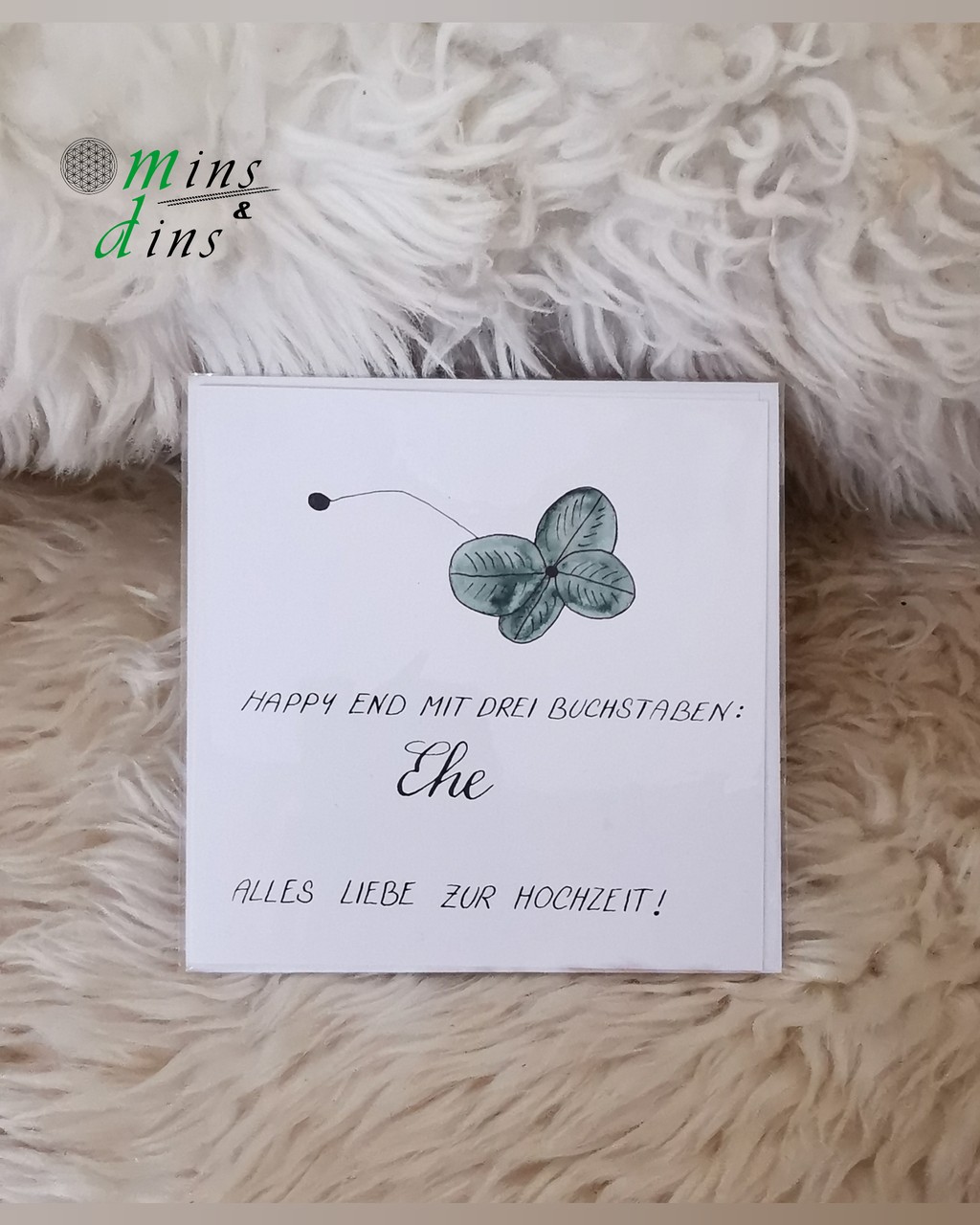 handgeschriebene Karte