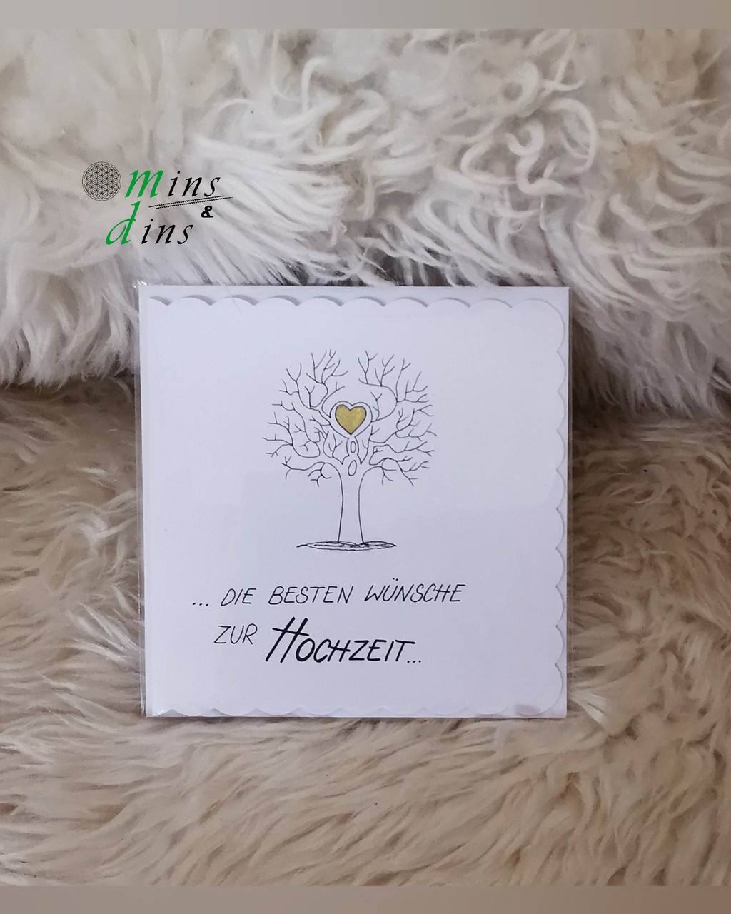 handgeschriebene Karte