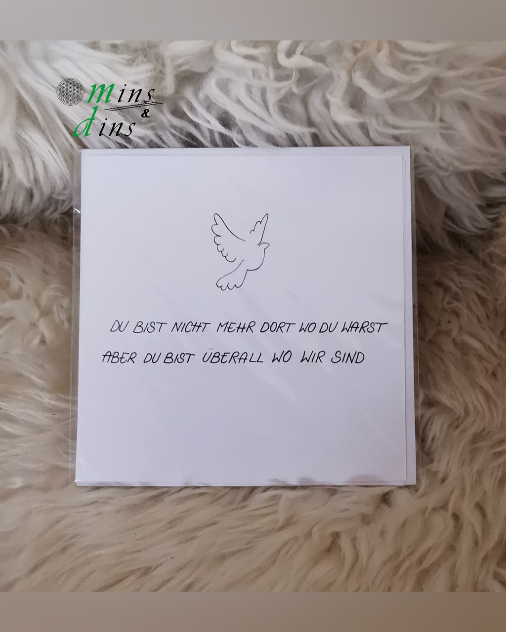 handgeschriebene Karte