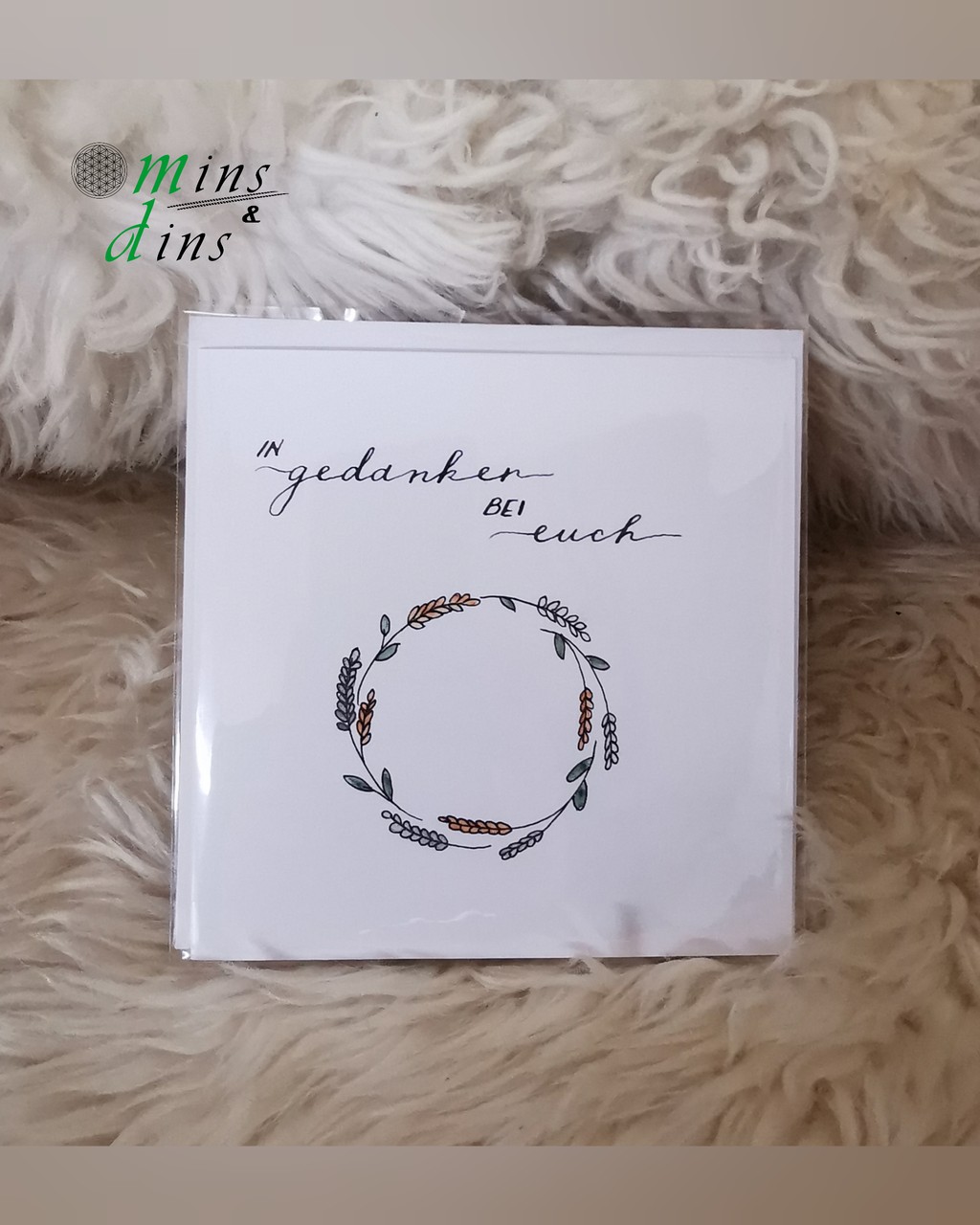 handgeschriebene Karte