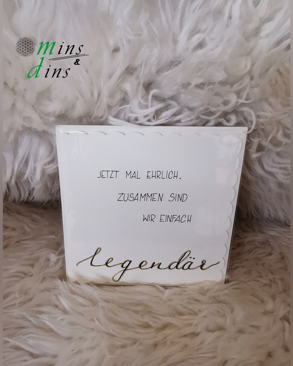 handgeschriebene Karte