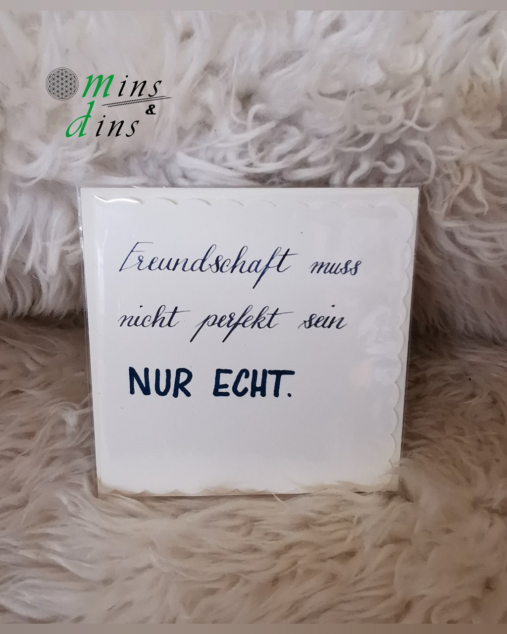 handgeschriebene Karte