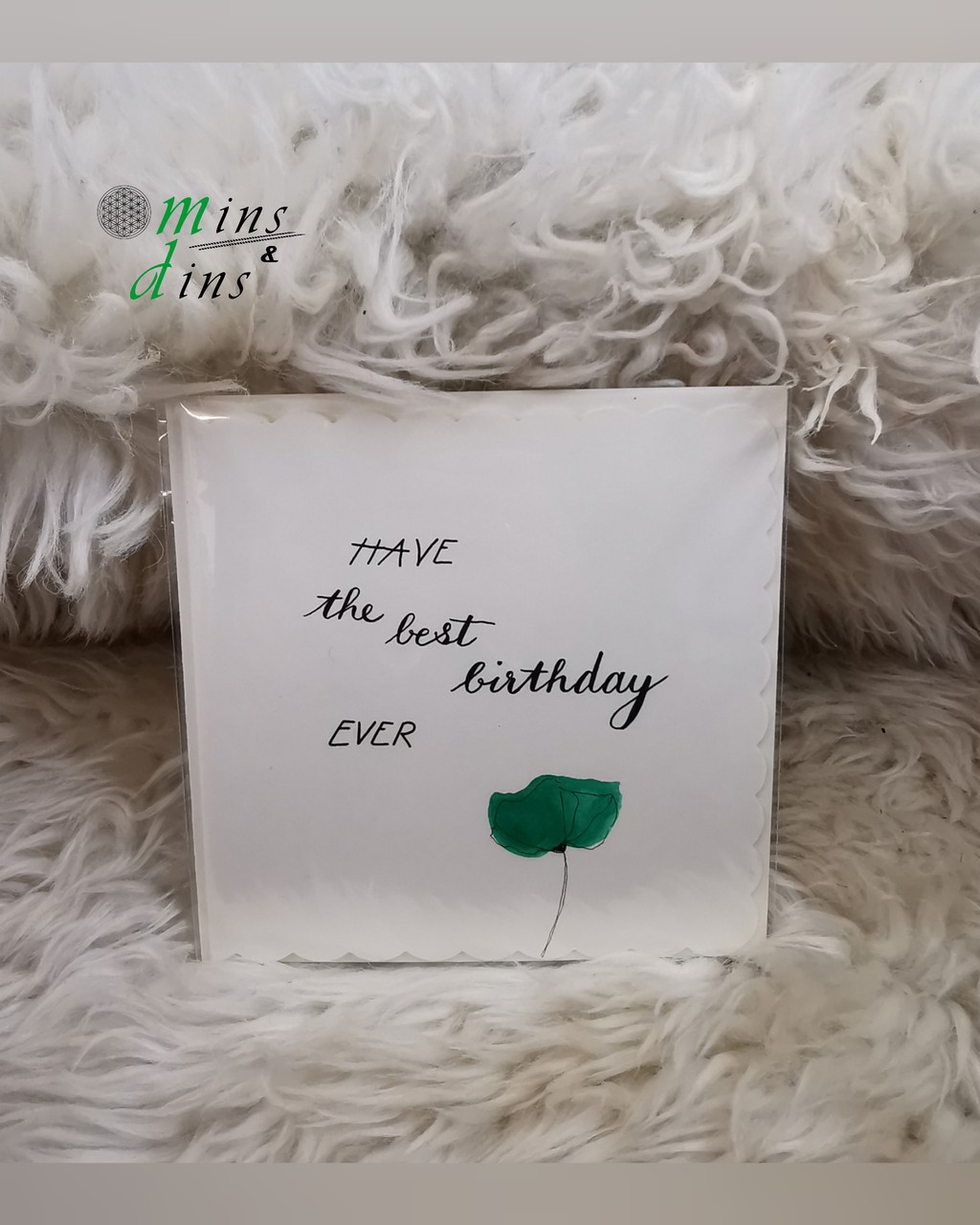 handgeschriebene Karte