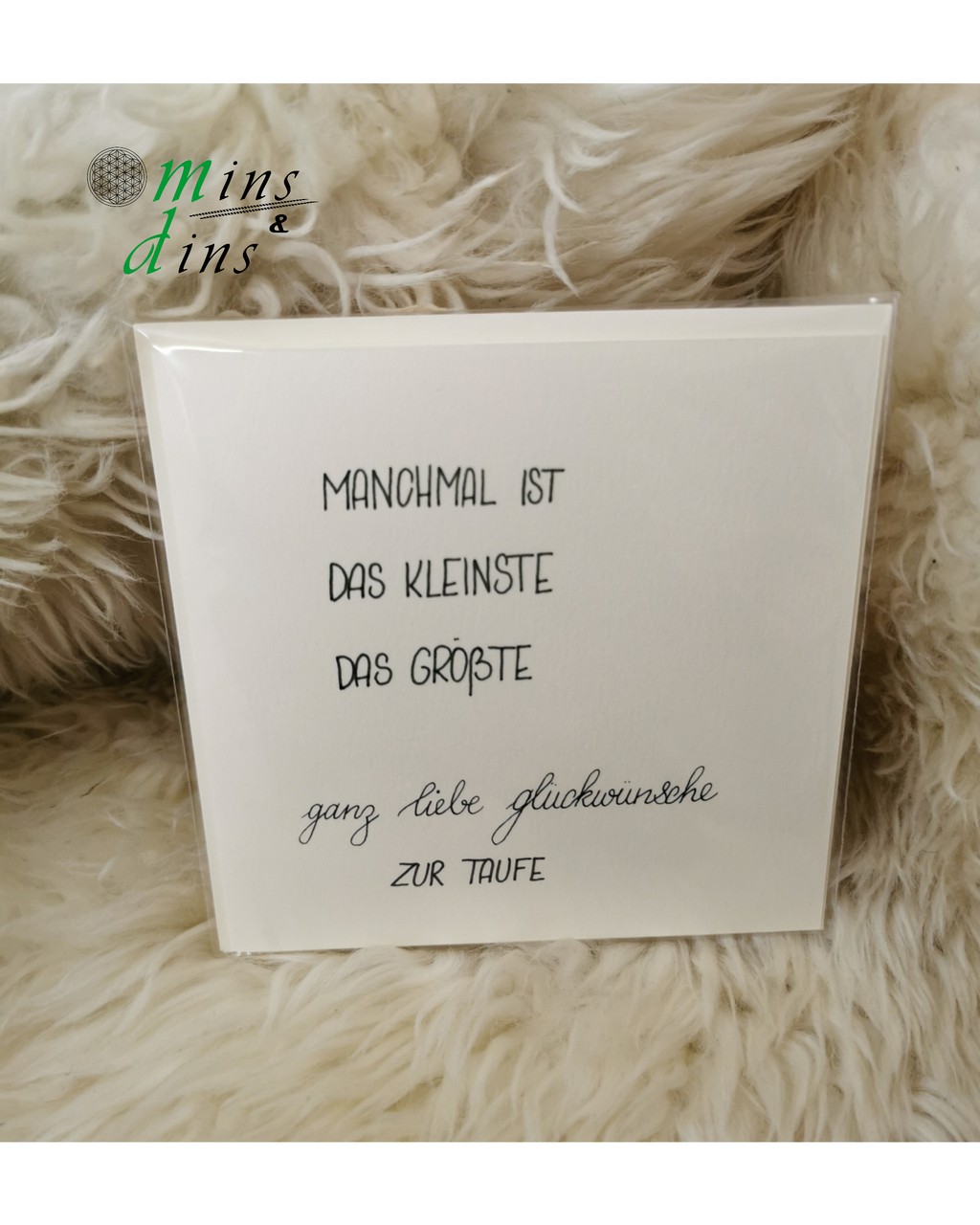 handgeschriebene Karte