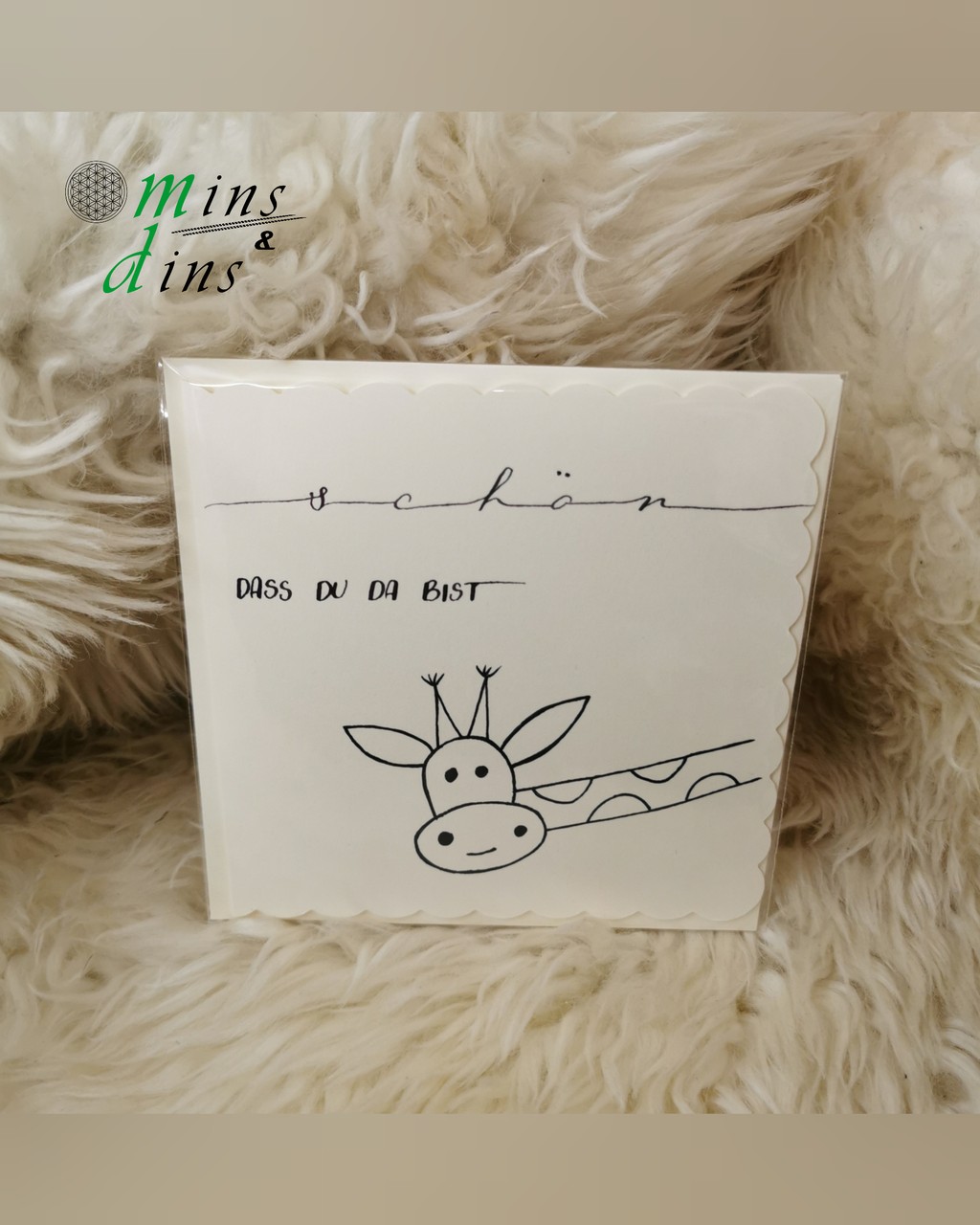 handgeschriebene Karte