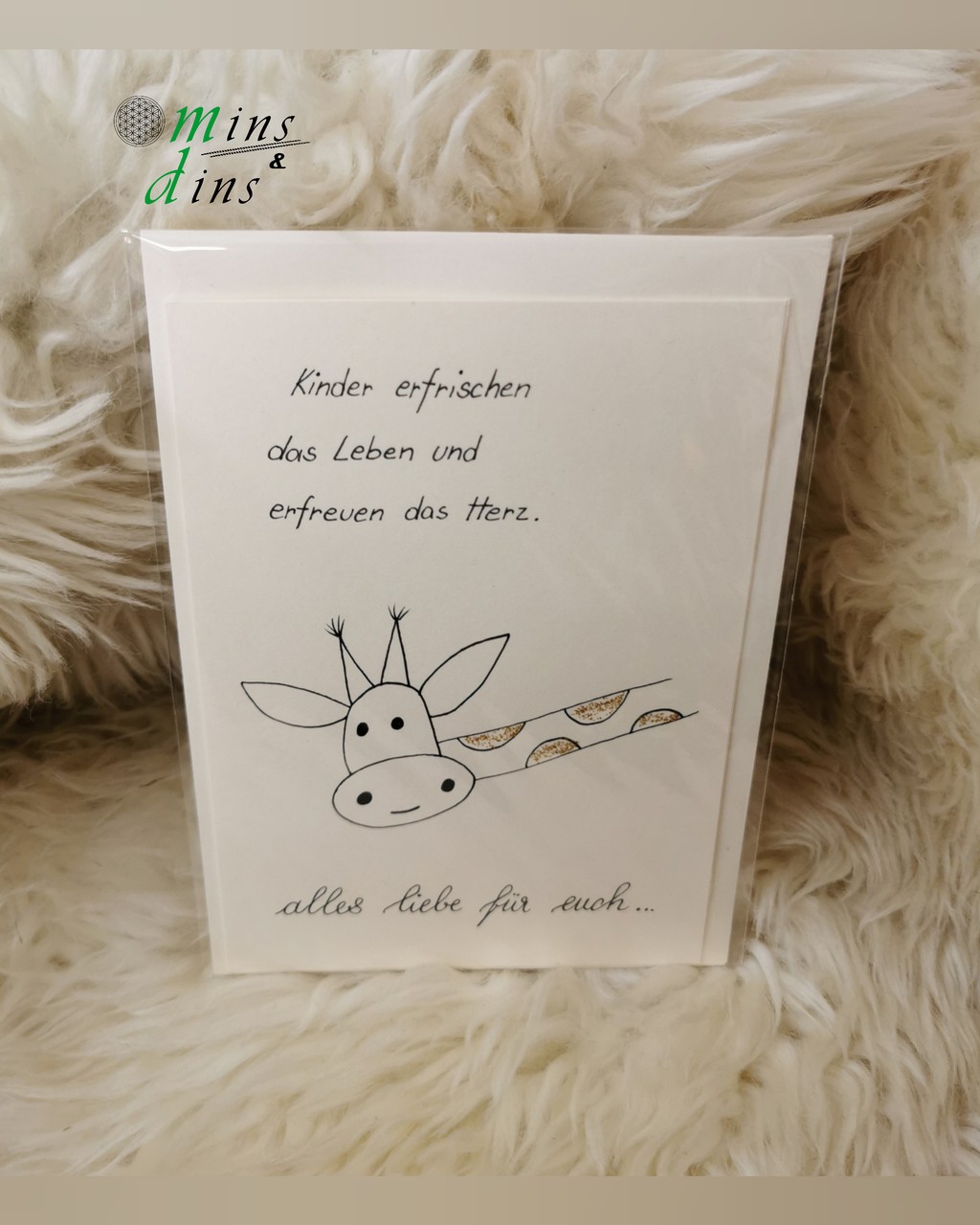 handgeschriebene Karte