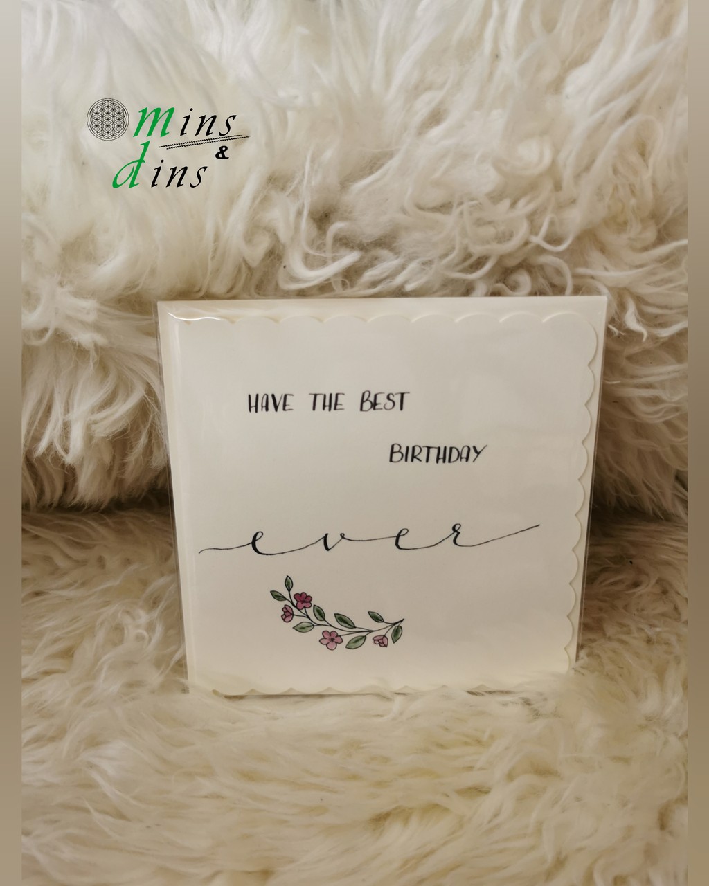 handgeschriebene Karte