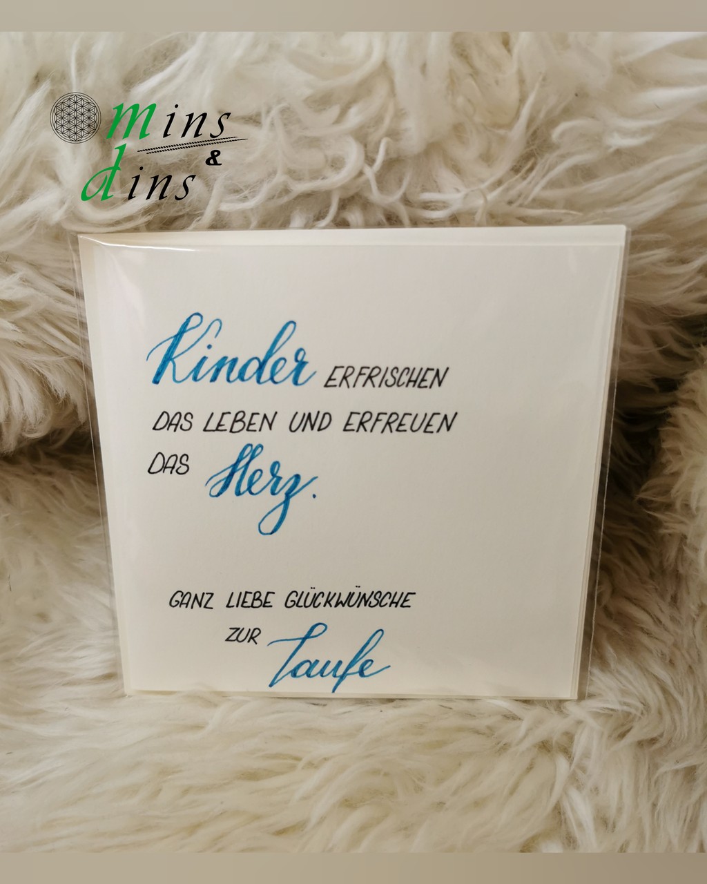 handgeschriebene Karte