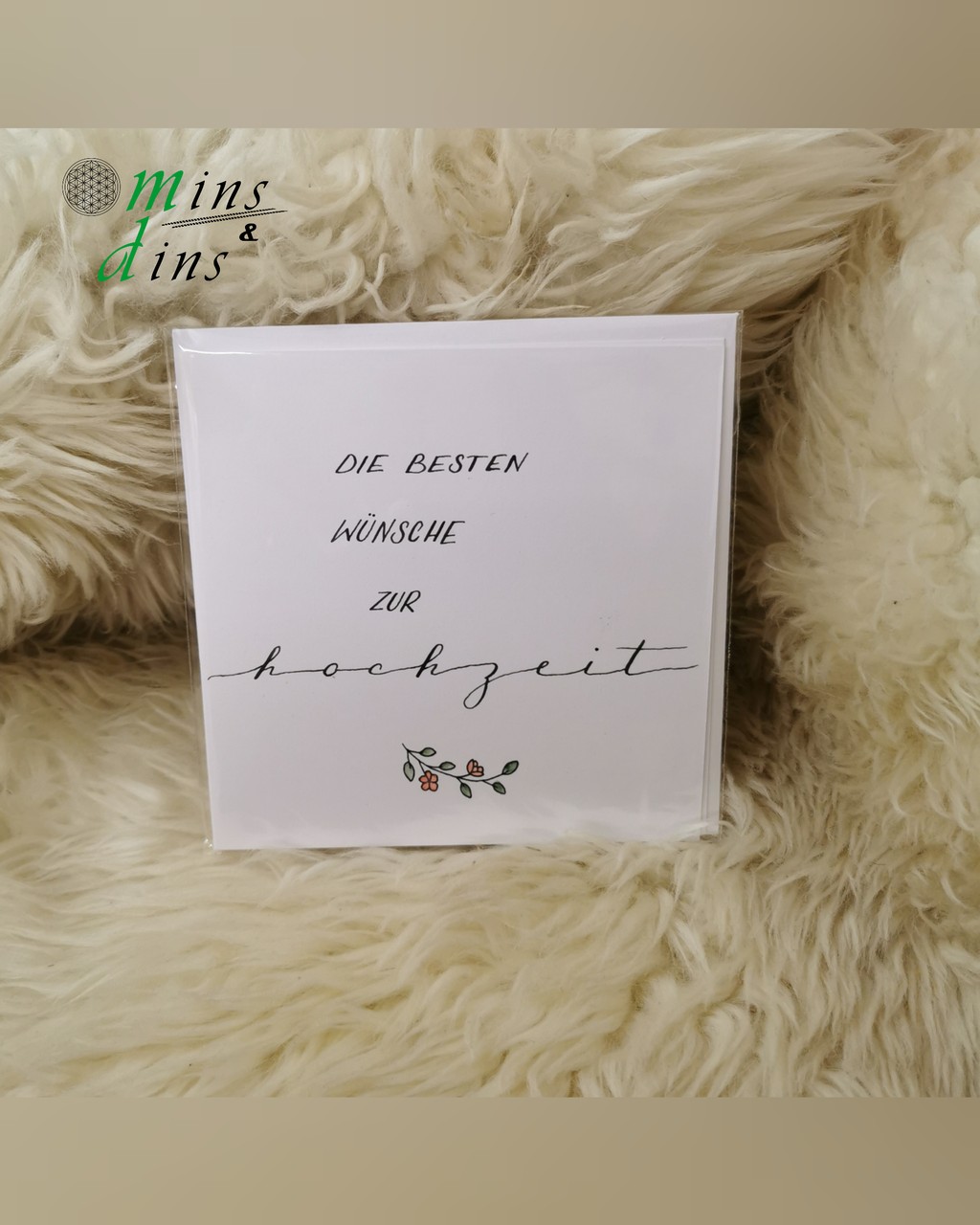 handgeschriebene Karte