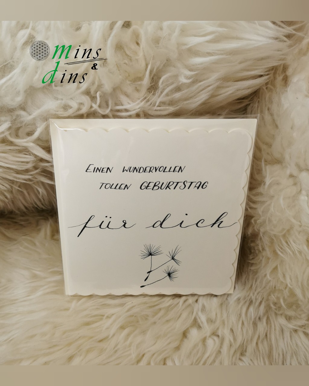 handgeschriebene Karte