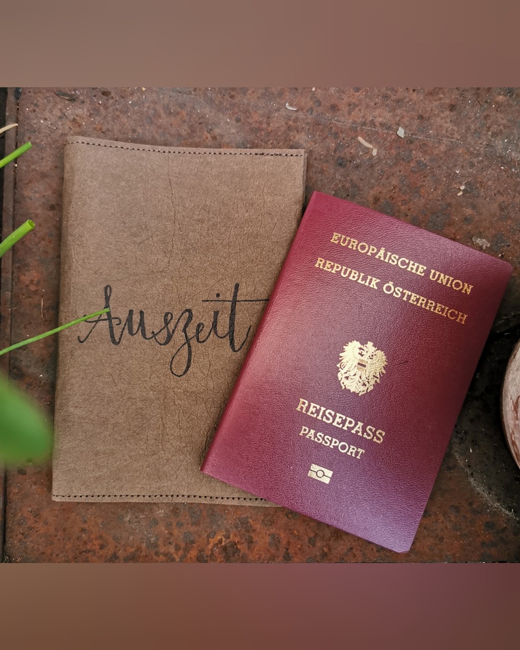 ReisepassHÜLLE „auszeit“